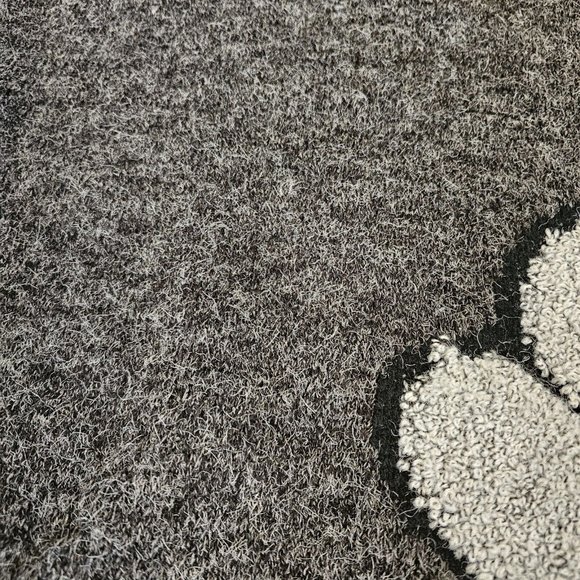 Mens Harajuku Oversize Gray Teddy Bear Sweater Dark Gray Small Wool Mohair Blend - Picture 11 of 14